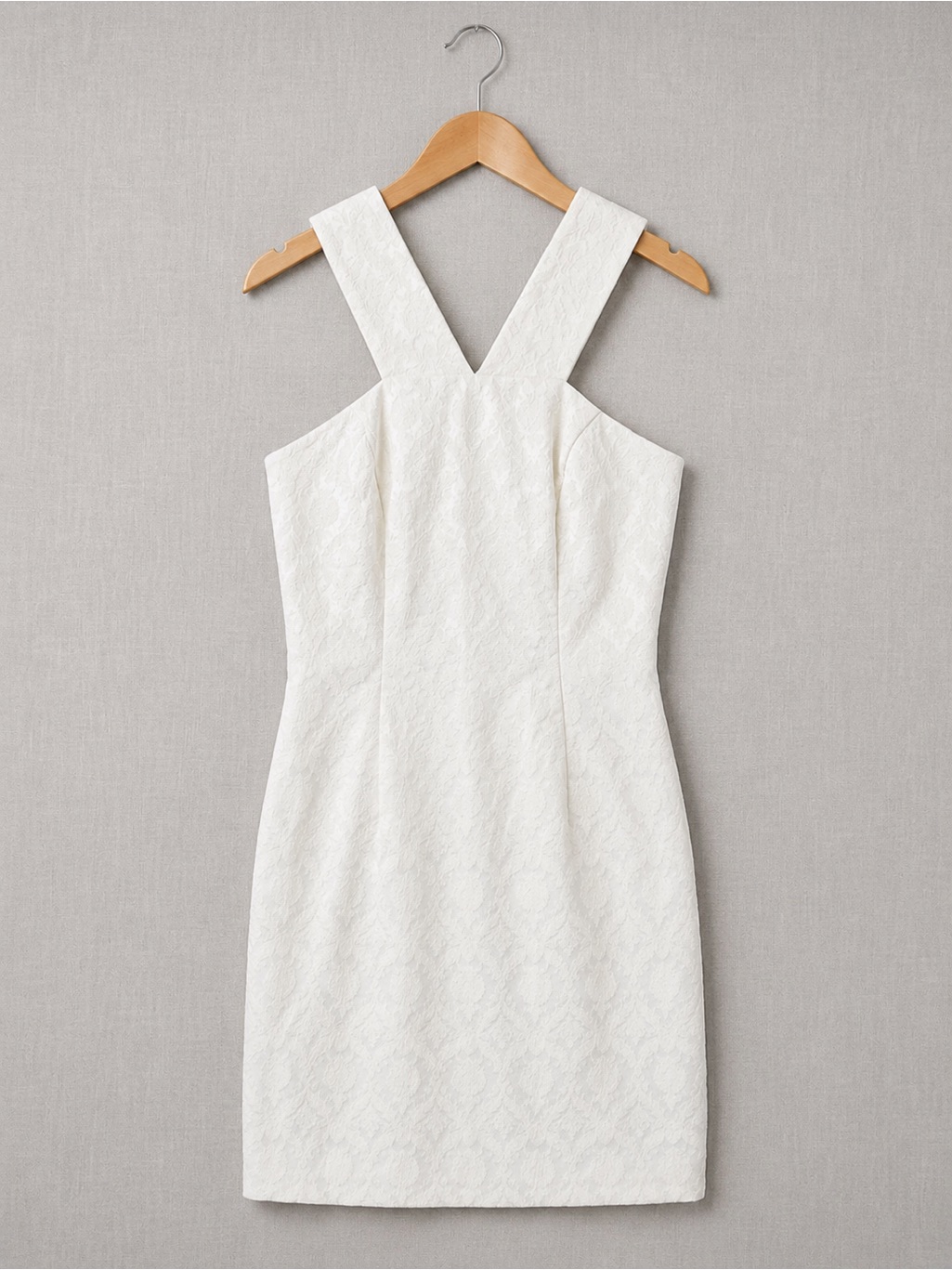 Guess White Mini Dress With Wide Straps
